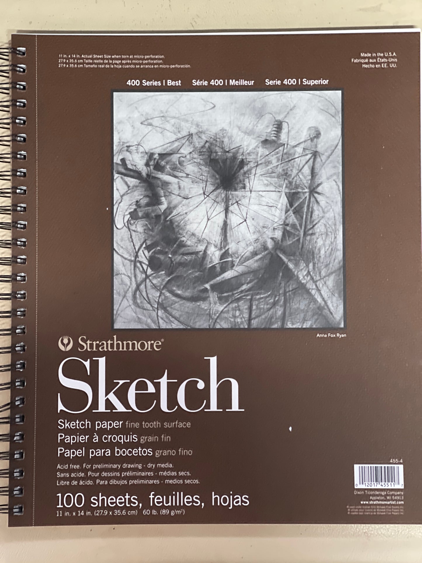 Sketch paper pad 11x14 Series 400 Strathmore