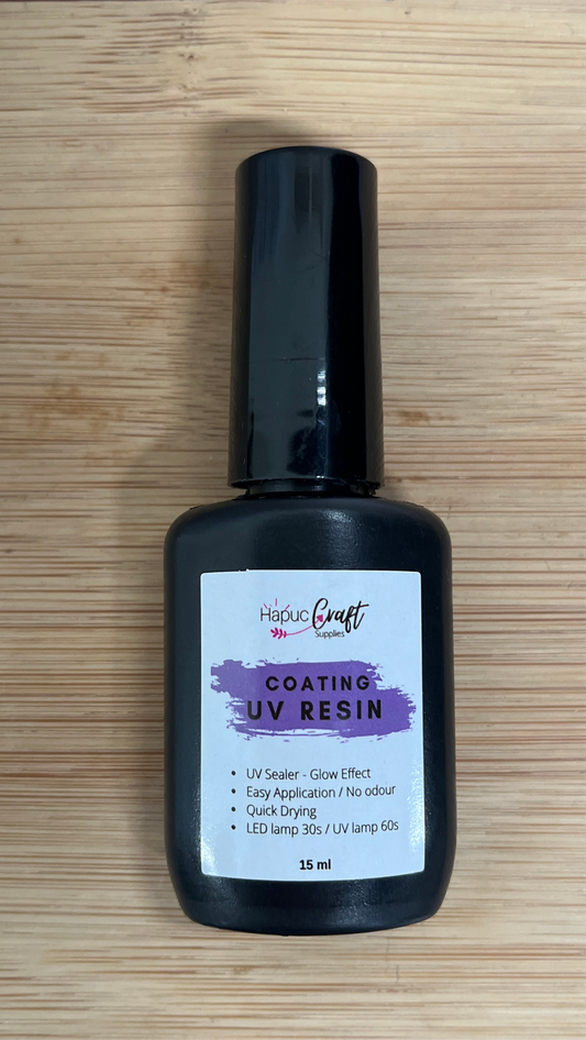 RESINA UV 15 ML Para usar con lámpara UV o secar al sol.