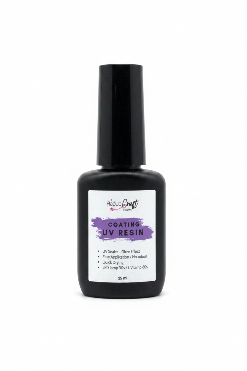 RESINA UV 15 ML Para usar con lámpara UV o secar al sol.