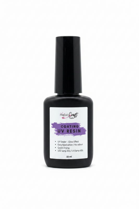RESINA UV 15 ML Para usar con lámpara UV o secar al sol.