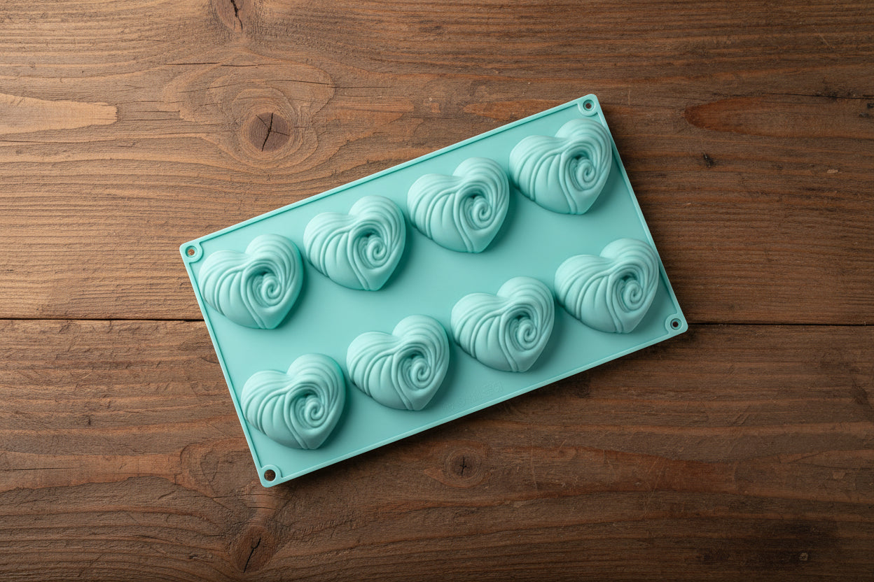MOLD 8 HEARTS (BLUE)