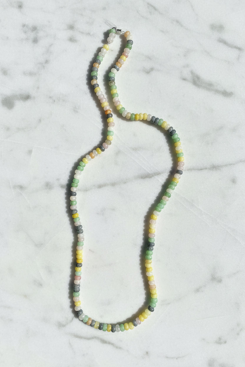 GLASS RONDELLE 8X5 MIXED COLORS ABOUT 55 BEADS PER 1 STRAND