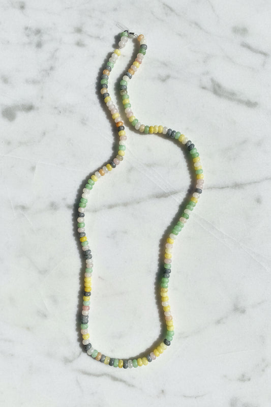 GLASS RONDELLE 8X5 MIXED COLORS ABOUT 55 BEADS PER 1 STRAND