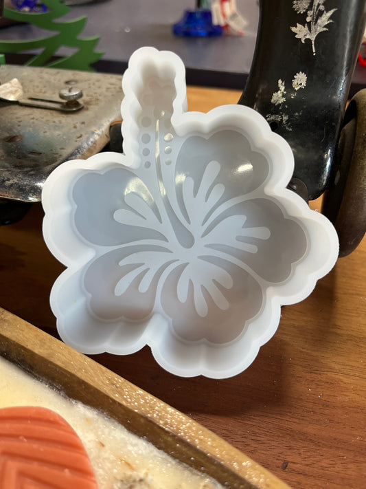 CANDLE MOLD HIBISCUS 125X105MM 1 PC