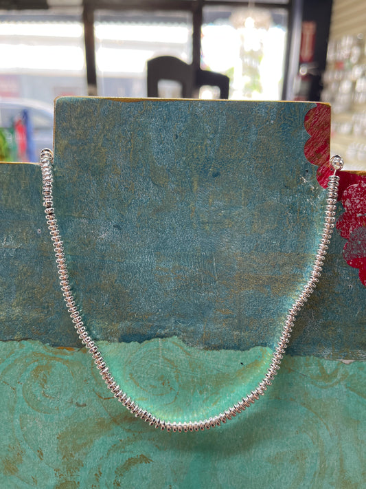 HEMATITE 4X2MM RONDELLE SILVER PLATE ABOUT 180 PC PER 1 STRAND