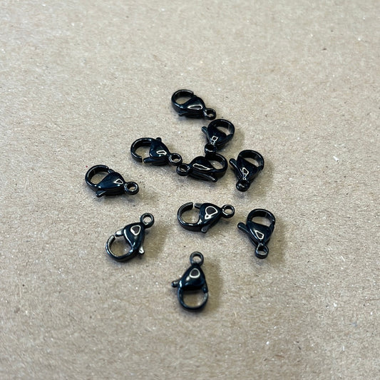 LOBSTER 12x7 mm SST BLACK 10 pc