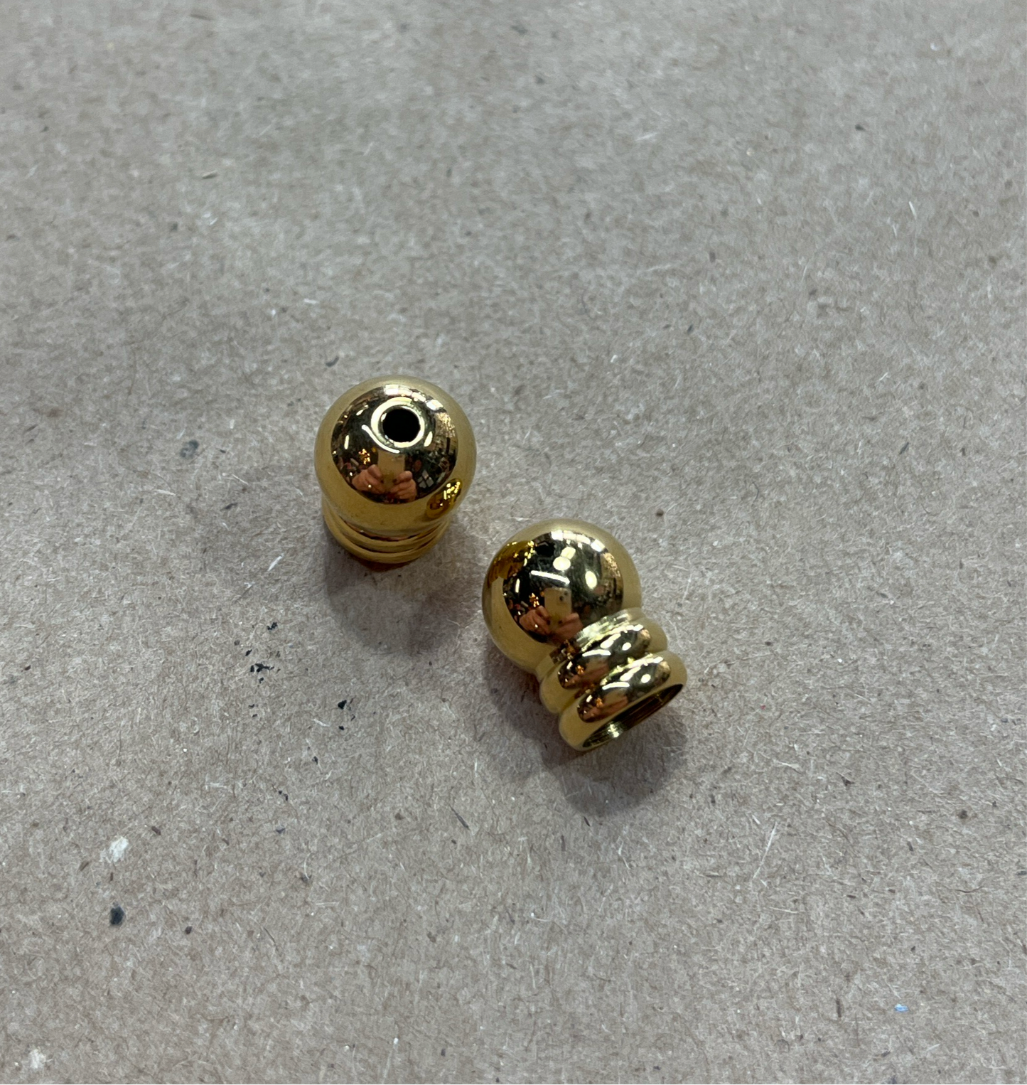 CORD END SST GP 11X9MM HOLE 6MM 2 PC