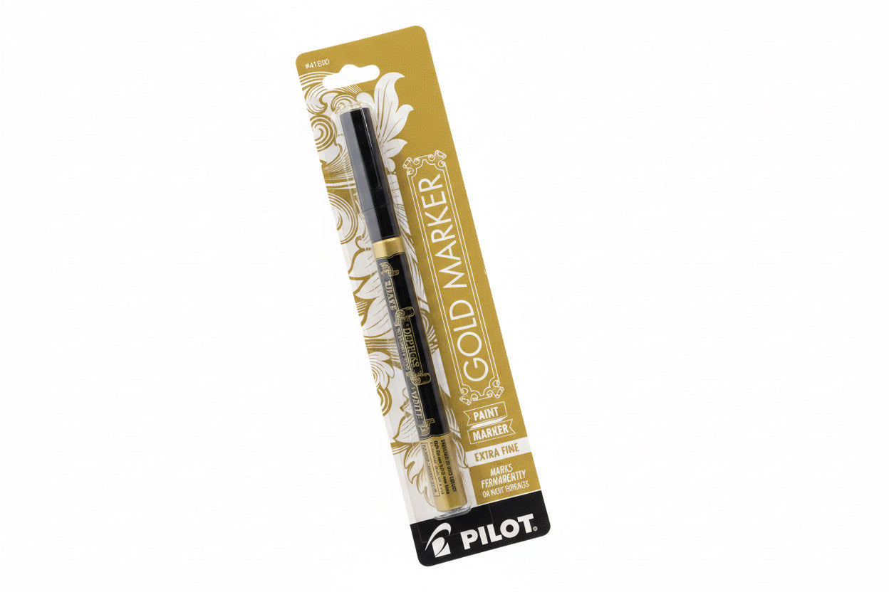 PILOT MARKER EXTRA FINE GOLD CARDED