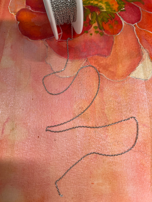 CABLE CHAIN STAINLESS STEEL 1.5X1 MM PER YARD