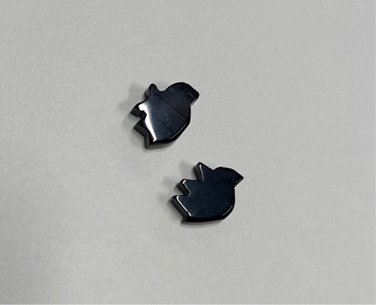 CHARM AGATE BIRD 2 PC