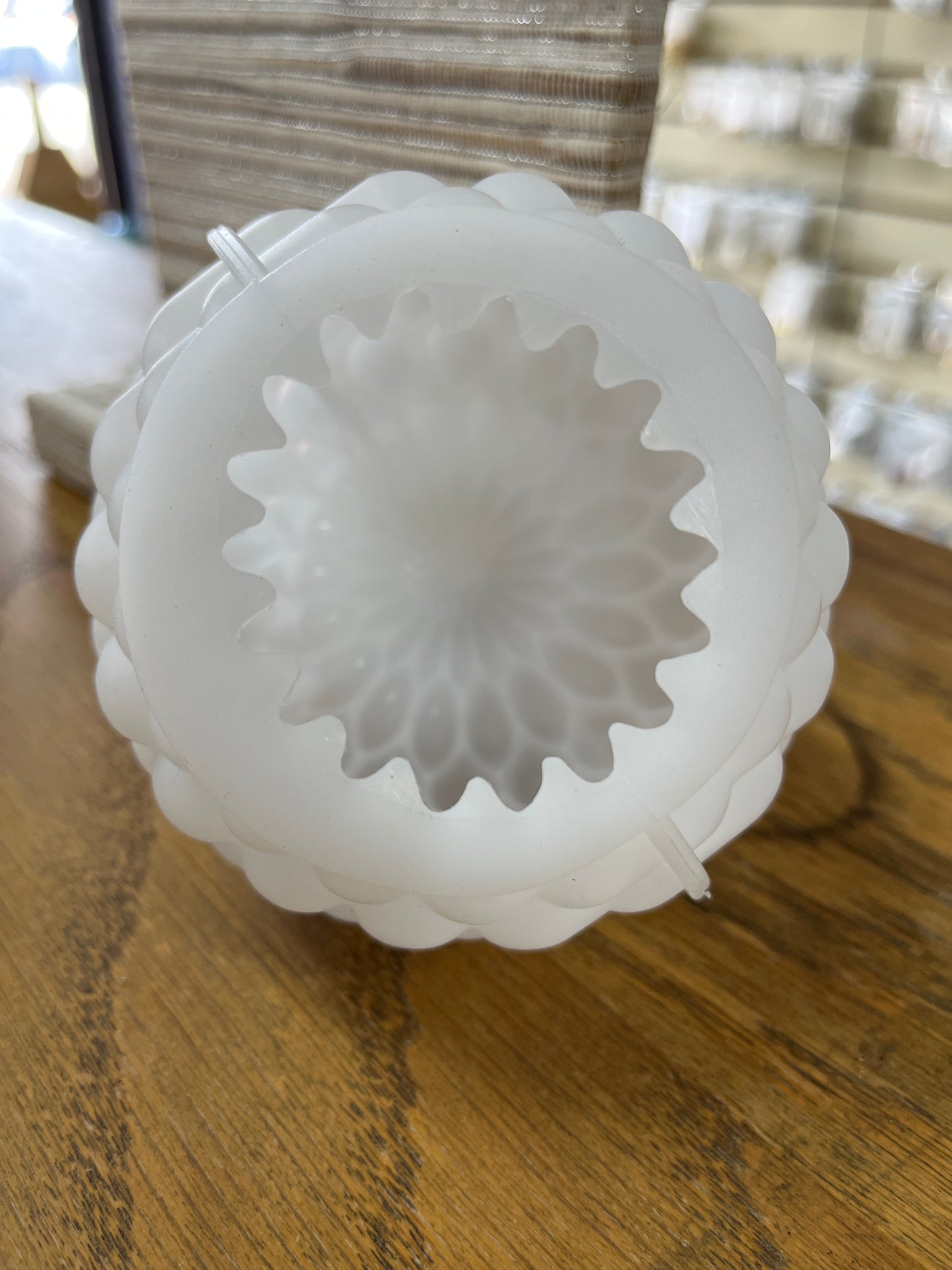 CANDLE MOLD DROP TEXTURE ROUND 1 PC