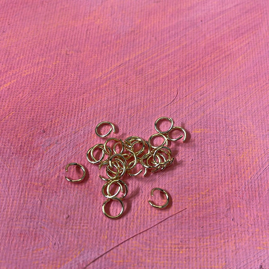 JUMPRING 6MM STAINLESS STEEL GP 18 KT 20GA 25 PC