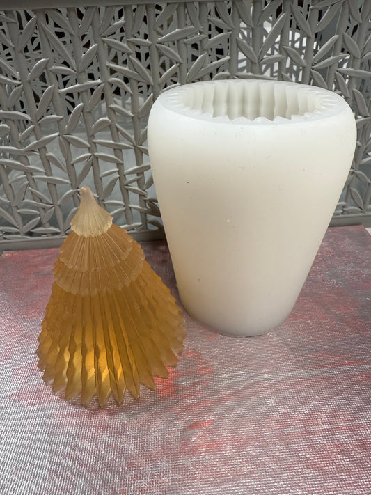 SILICONE MOLD CHRISTMAS TREE VERTICAL ORIGAMI 29X8X11 CM 1 PC