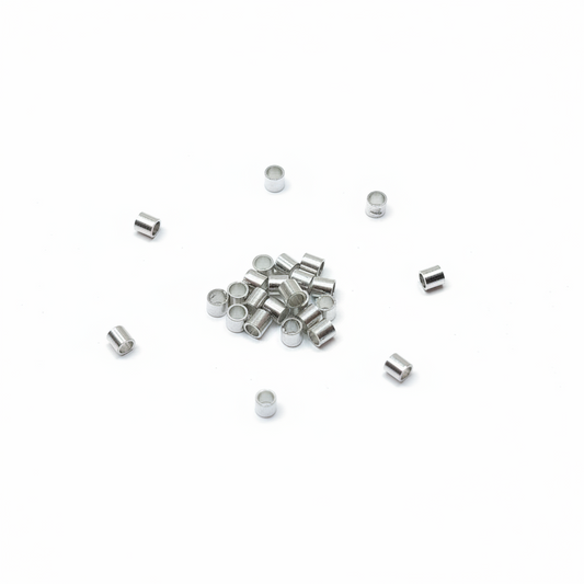 CRIMP BEAD 2X2MM TUBE PLATINUM 4 GM