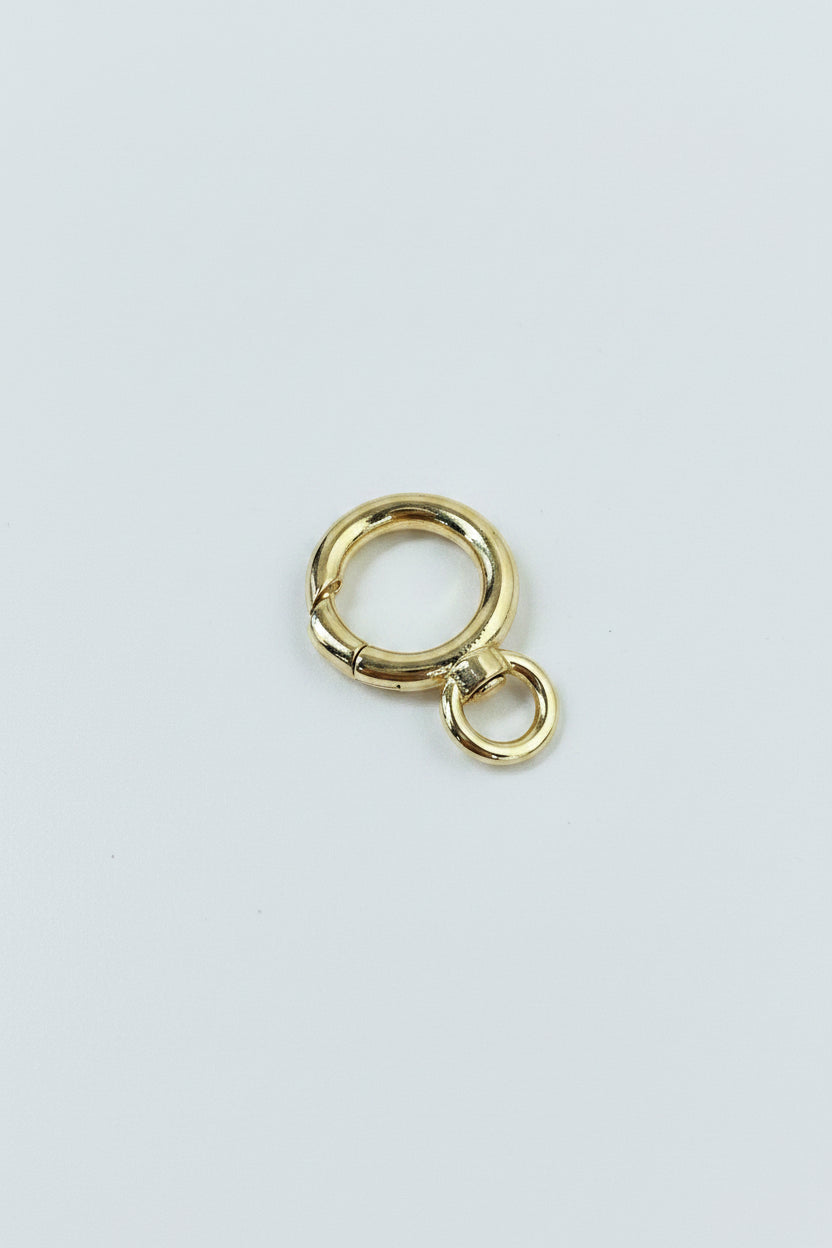 SPRING GATE RING WITH SWIVEL GP 18 kt 1 pc