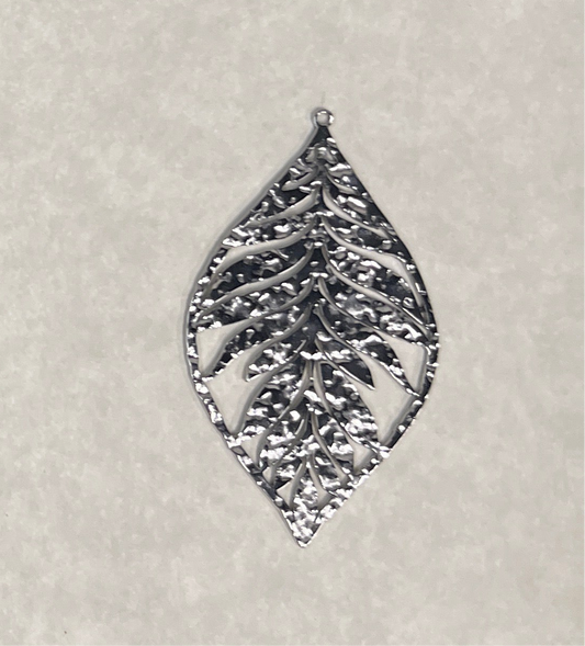 LEAF PENDANT STAINLESS STEEL 50 MM 1 PC