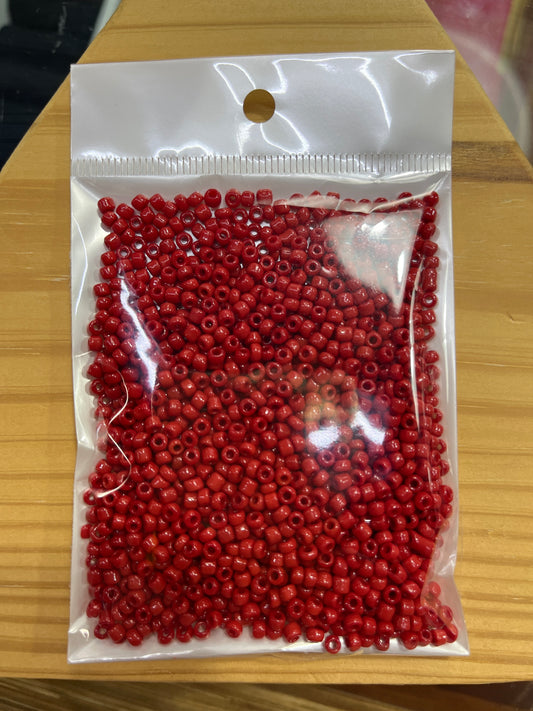 GLASS SEED BEAD 8/0 APPROX 3MM 45-50 GRAMS 1 BAG