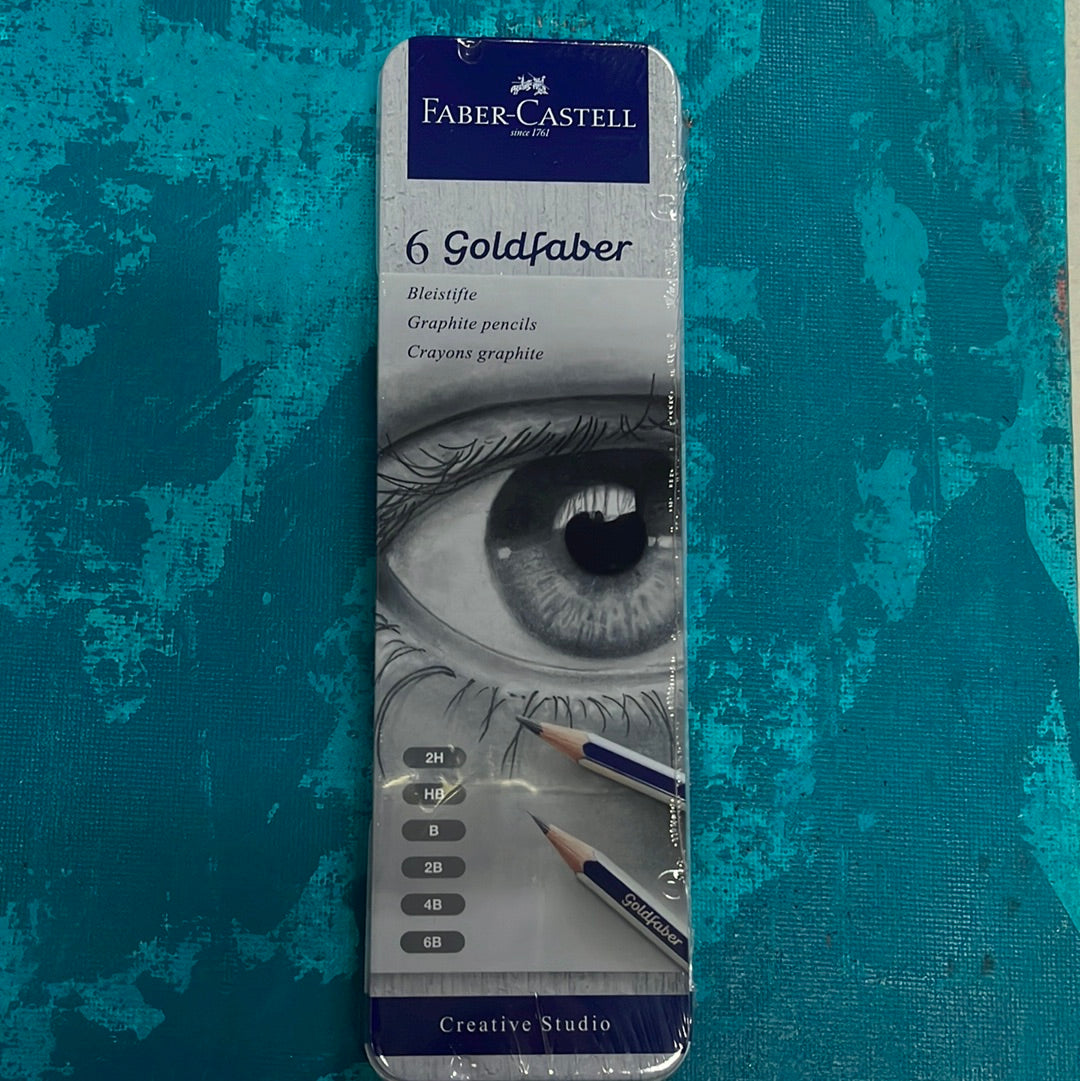 PENCIL TIN SET FABER CASTELL 6 PC