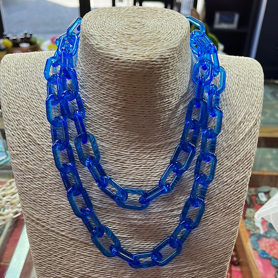 CHAIN ACRYLIC MIX CLEAR 37MM 1 PC