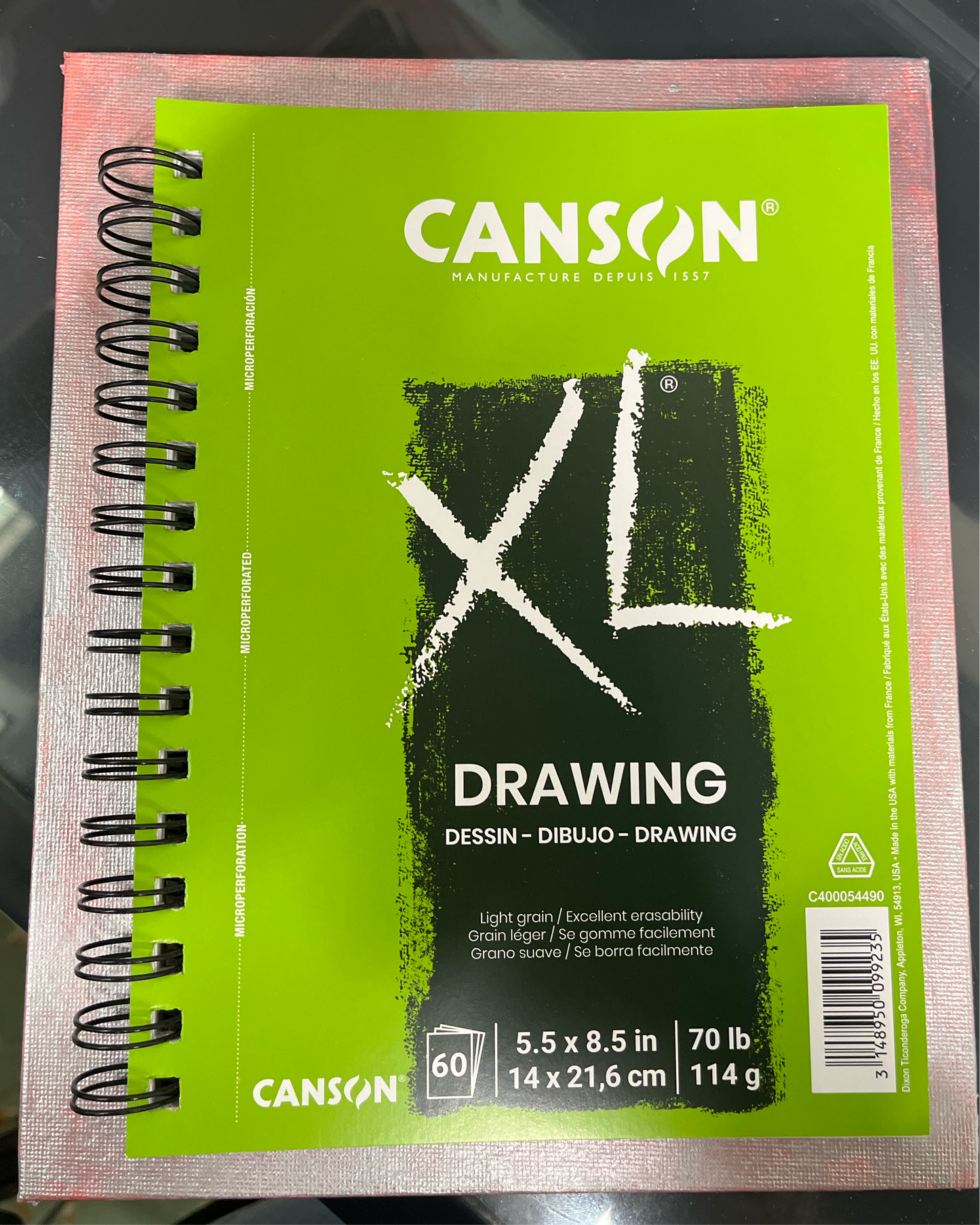 DRAWING PAD 5.5X8.5 INCHES 70 LB CANSON