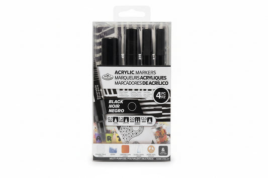 ROYAL ACRYLIC MARKERS BLACK