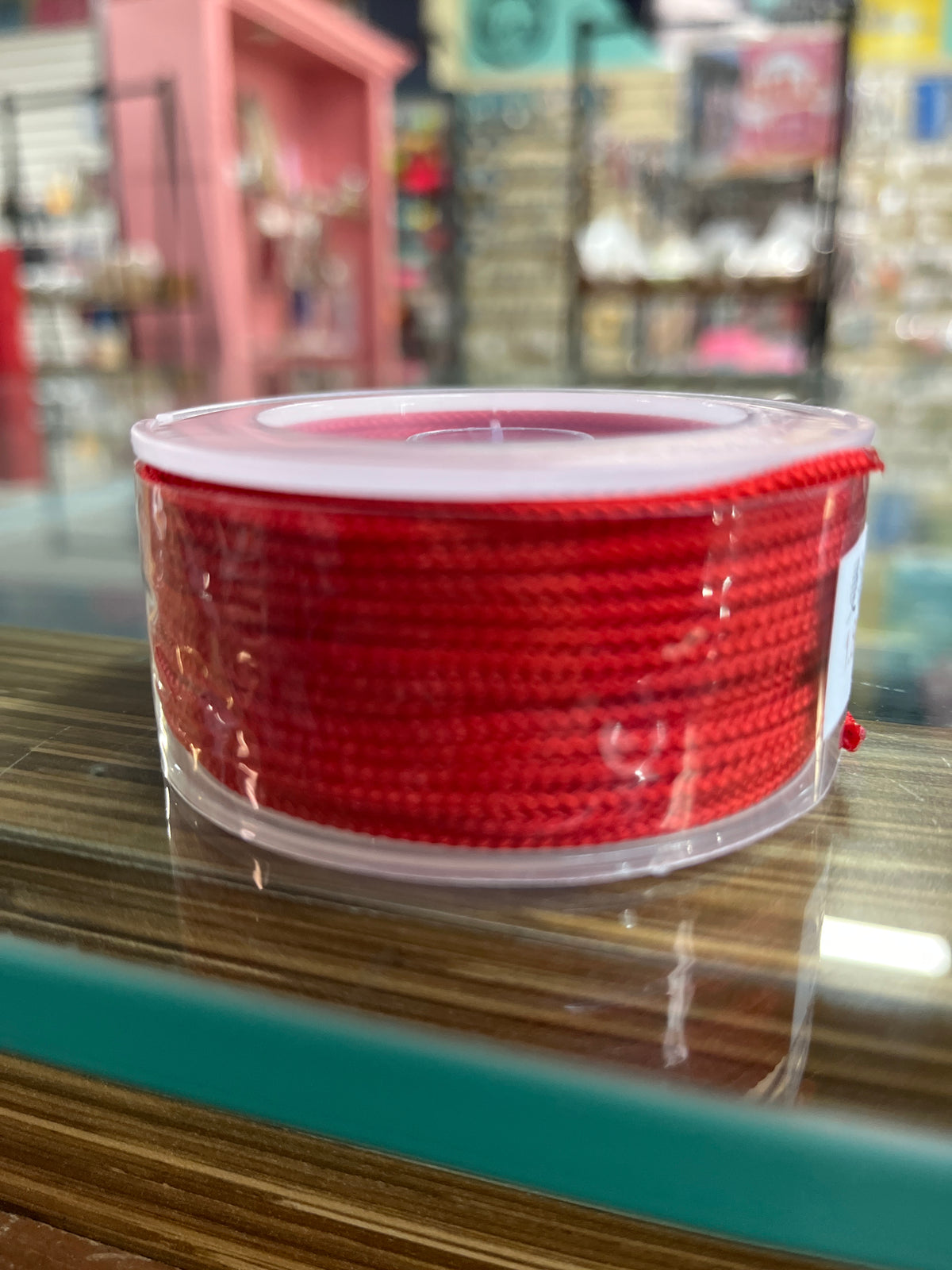 NYLON CORD 1.8MM RED 18 YARDS ROLL`