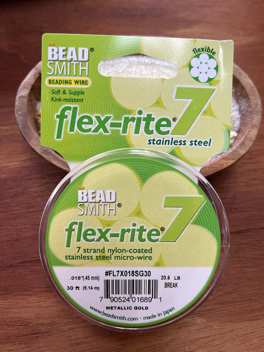 FLEXRITE 7 STRAND .018 GOLD 30 FT