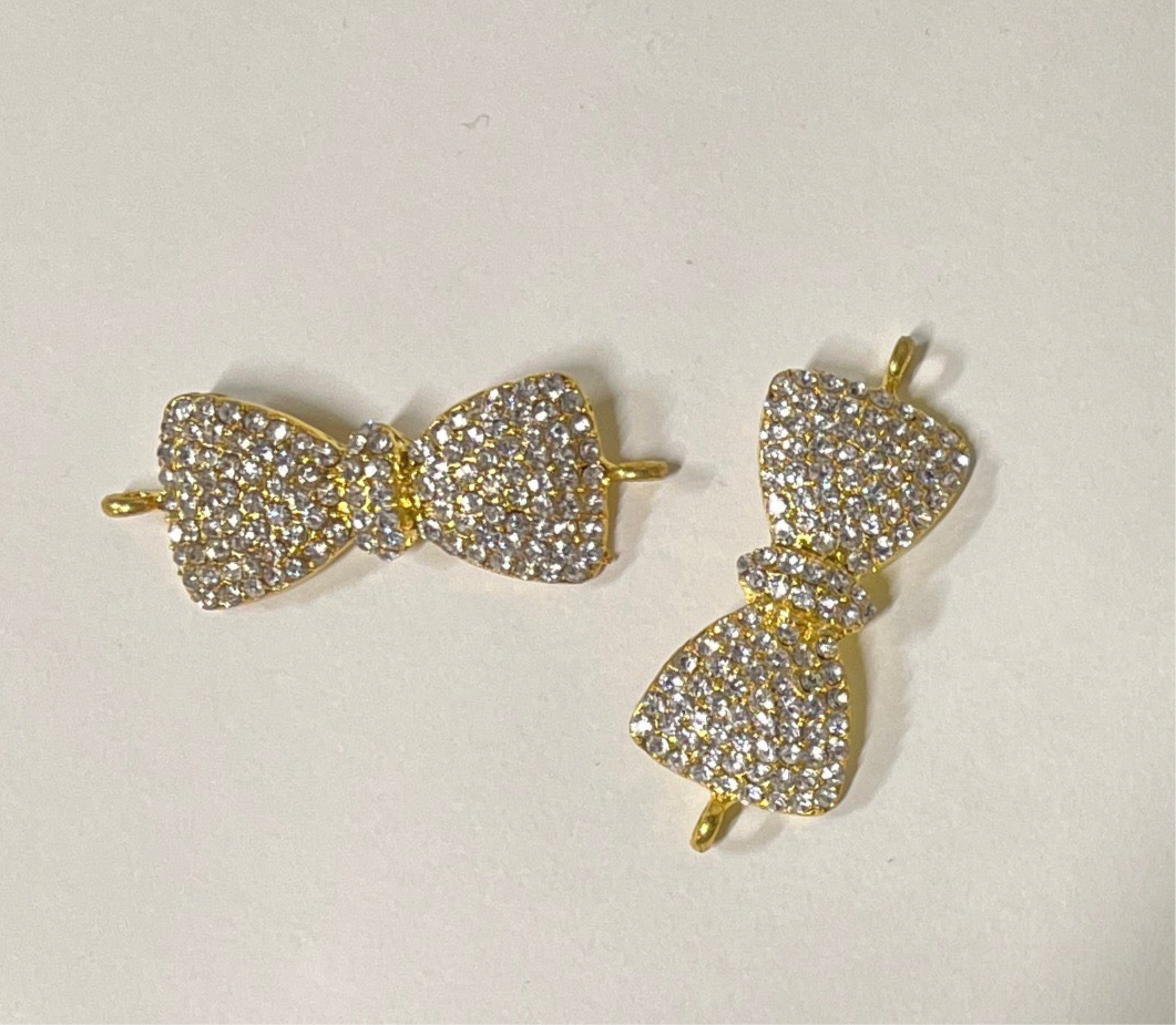 BOW LINK RHINESTONES