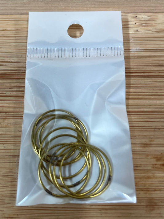 JUMPRING SOLDERED ANTIQUE GOLD 18MM 10PC