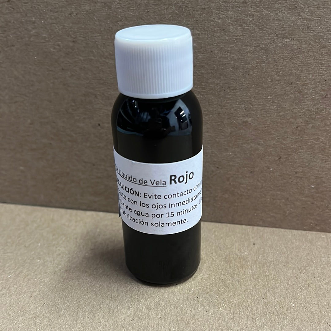 TINTE LIQUIDO VELAS ROJO 1 /2 OZ