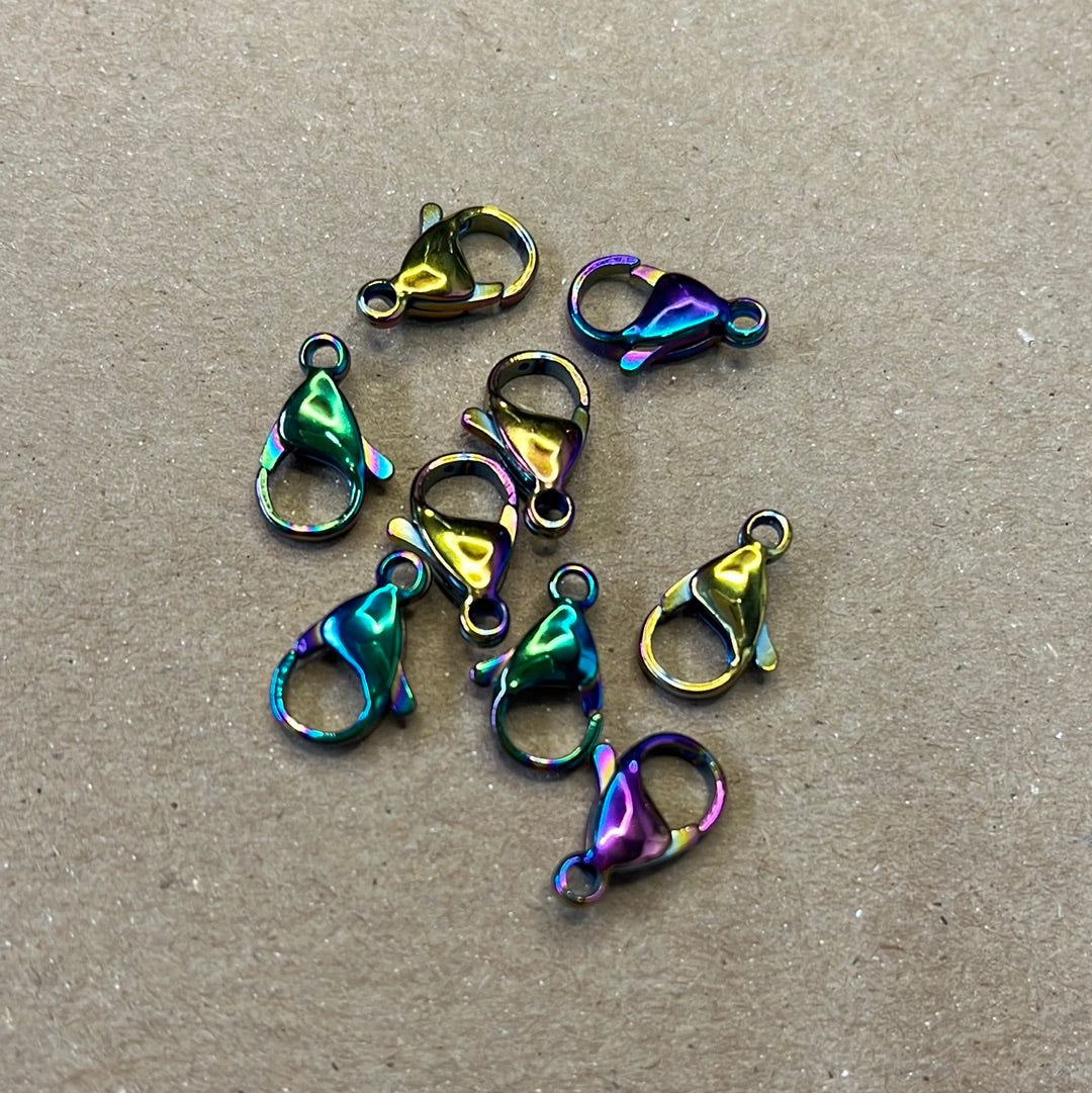 LOBSTER 15x14 mm SST RAINBOW 10 pc