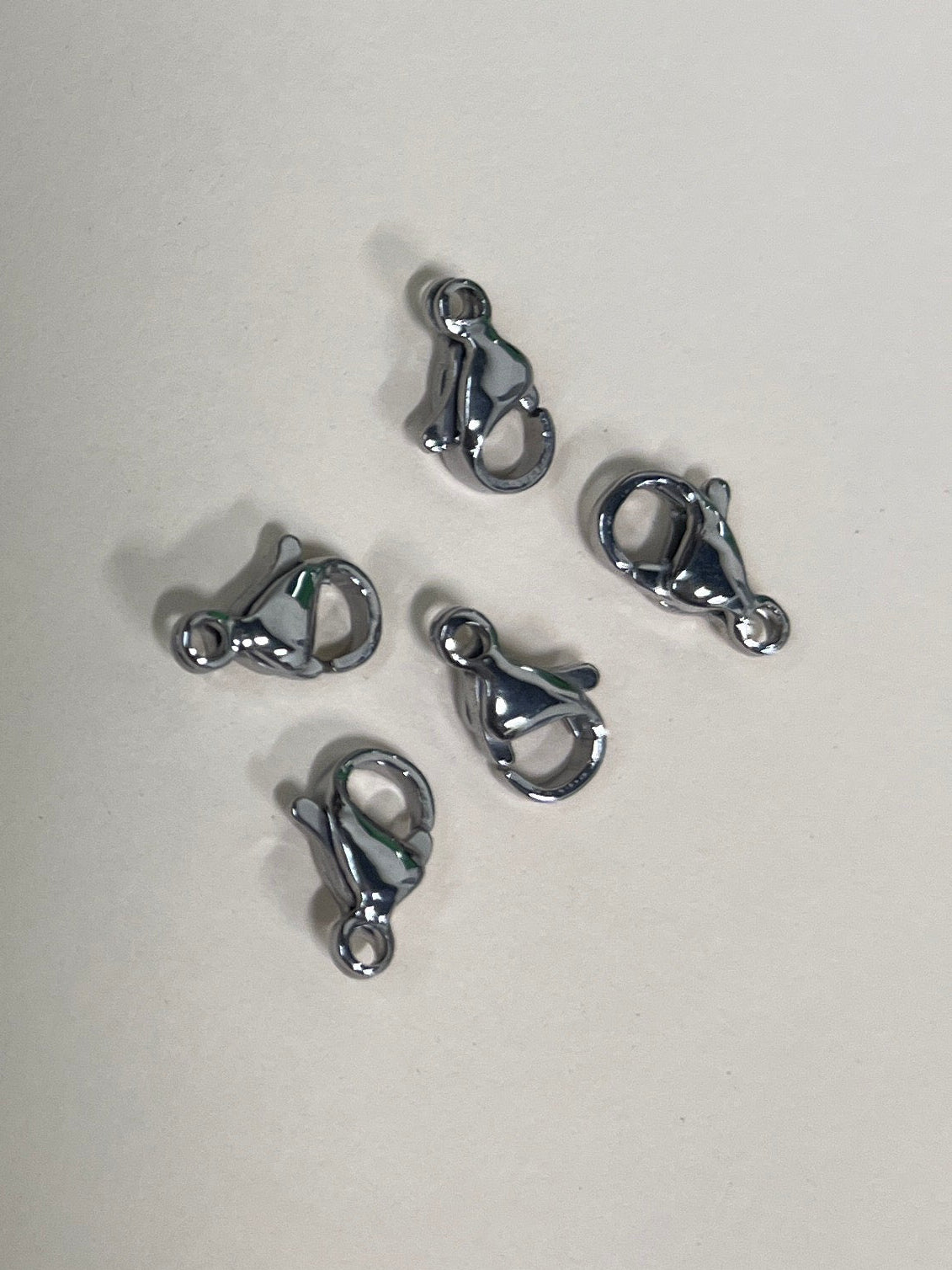 LOBSTER CLASP 9X5MM STAINLESS STEEL 5 PC