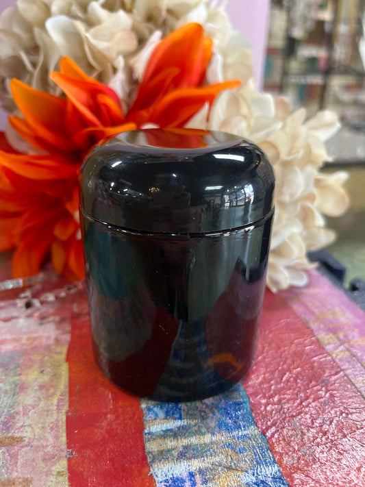 JAR 4 OZ AMBER ROUND 1 PC