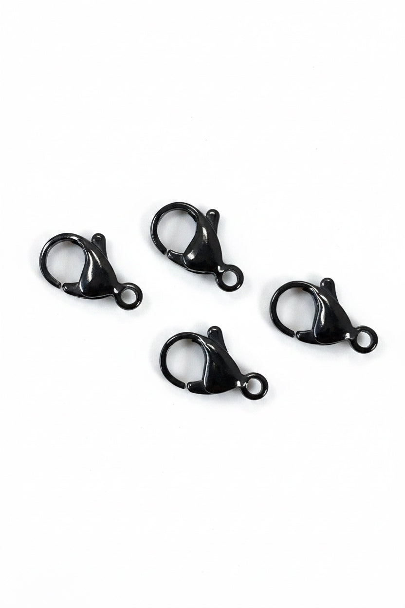 LOBSTER CLASP 13X8MM STAINLESS STEEL GUNMETAL 13X8MM 5 PC