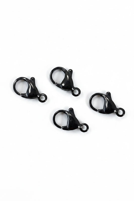 LOBSTER CLASP 13X8MM STAINLESS STEEL GUNMETAL 13X8MM 5 PC