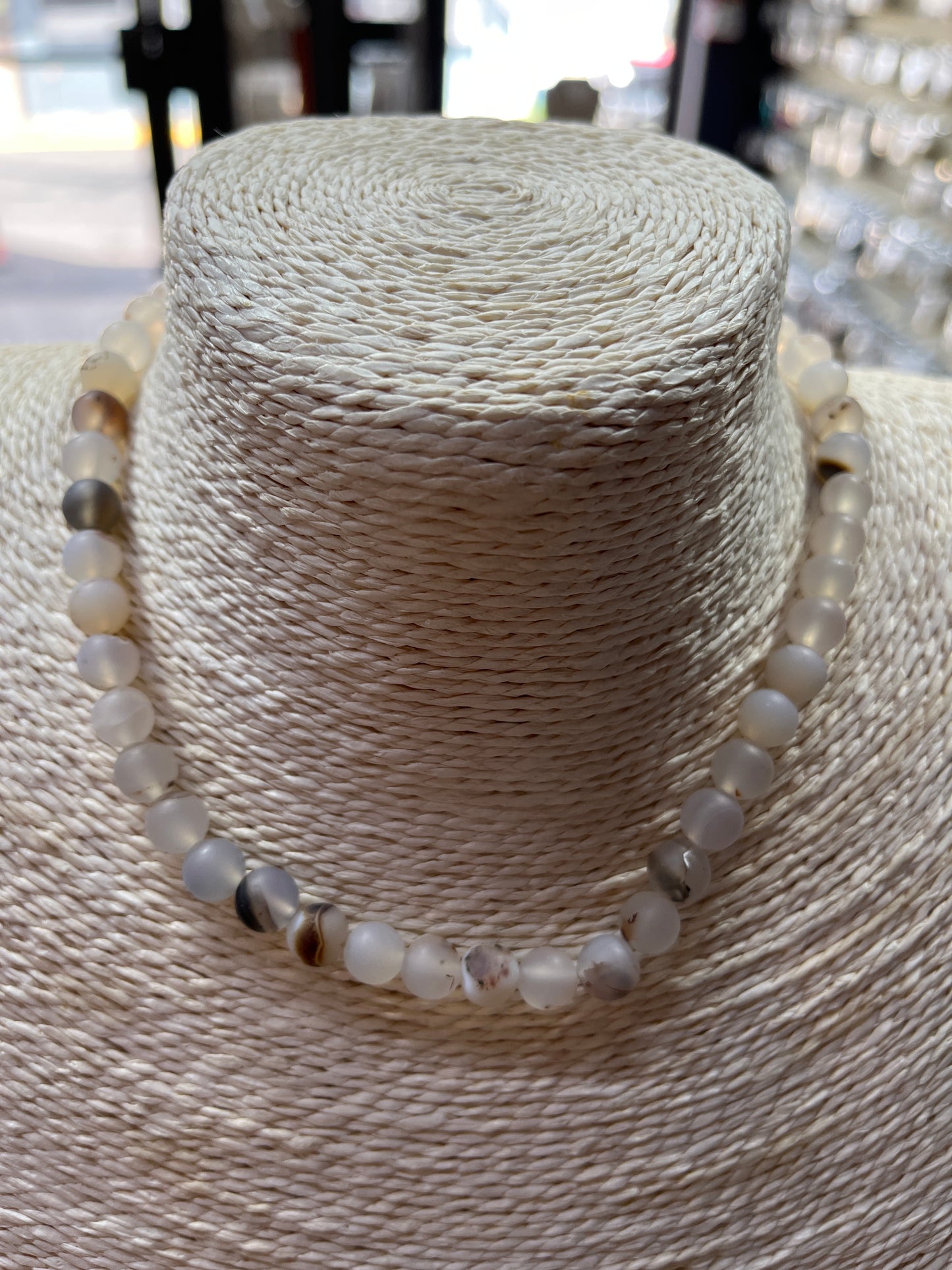 AGATE ROUND FROST 8MM