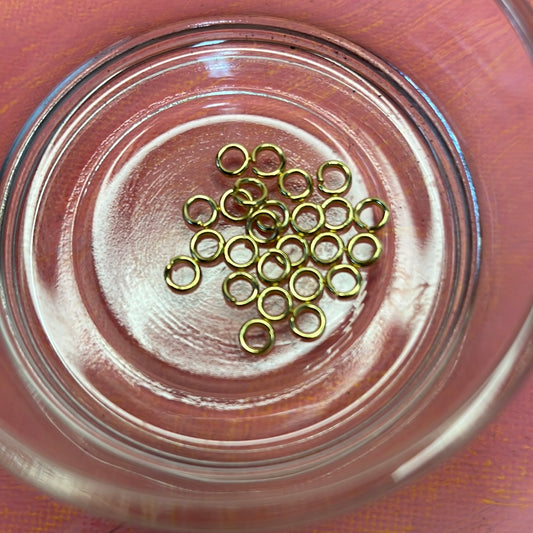 JUMPRING 5MM SST GP 24KT 18 GA 25 PC