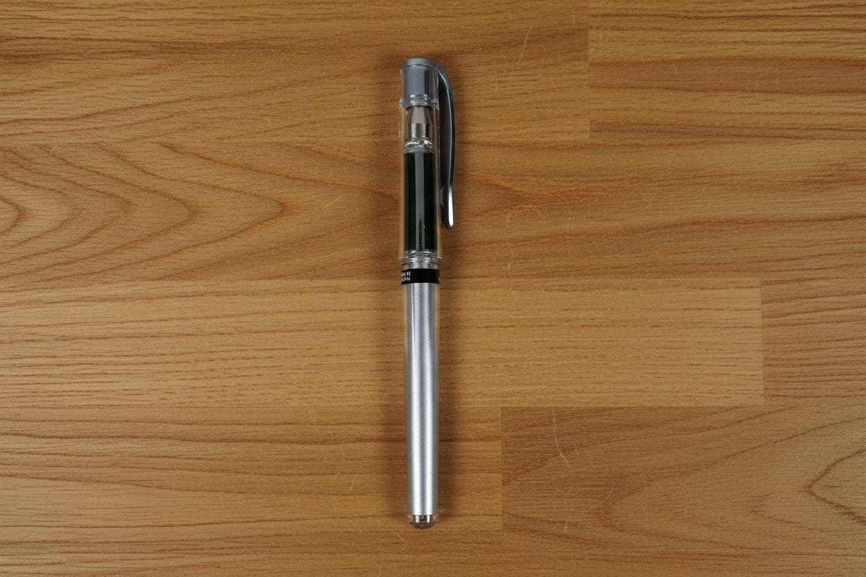 METALLIC SILVER GEL PEN UNIBALL