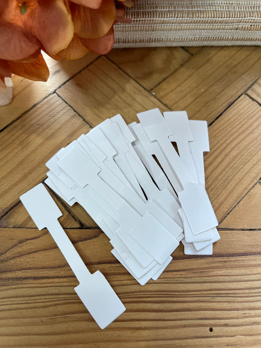 FOLDING PRICE TAG WHITE OR KRAFT 25 PC