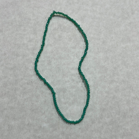 GLASS RONDELLE 2.5MM OPAQUE AQUAMARINE