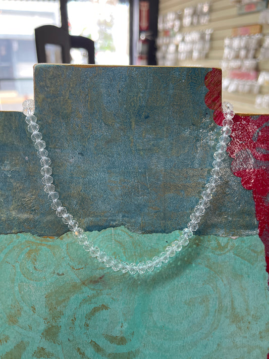 GLASS 6X5MM ABACUS (RONDELLE) ABOUT 85 BEADS 1 STRAND