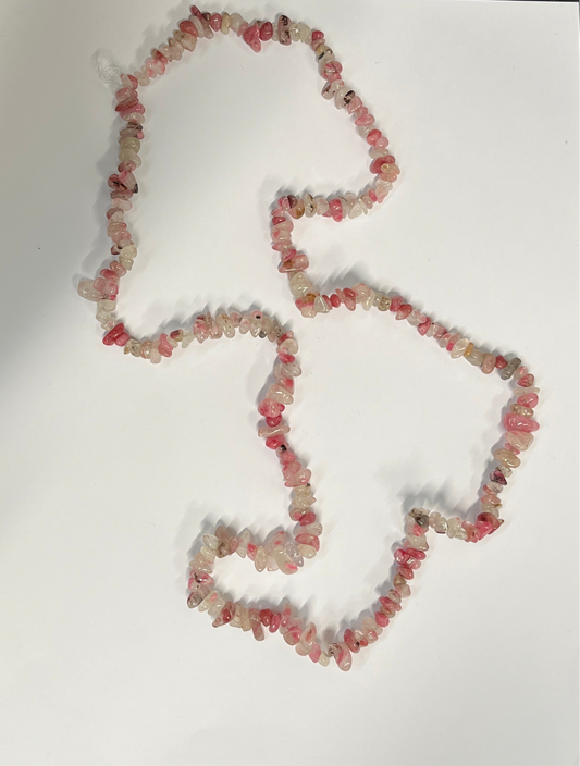 CHERRY BLOSSOM JASPER CHIPS 5-11MM 31.7 INCHES 1 STRAND