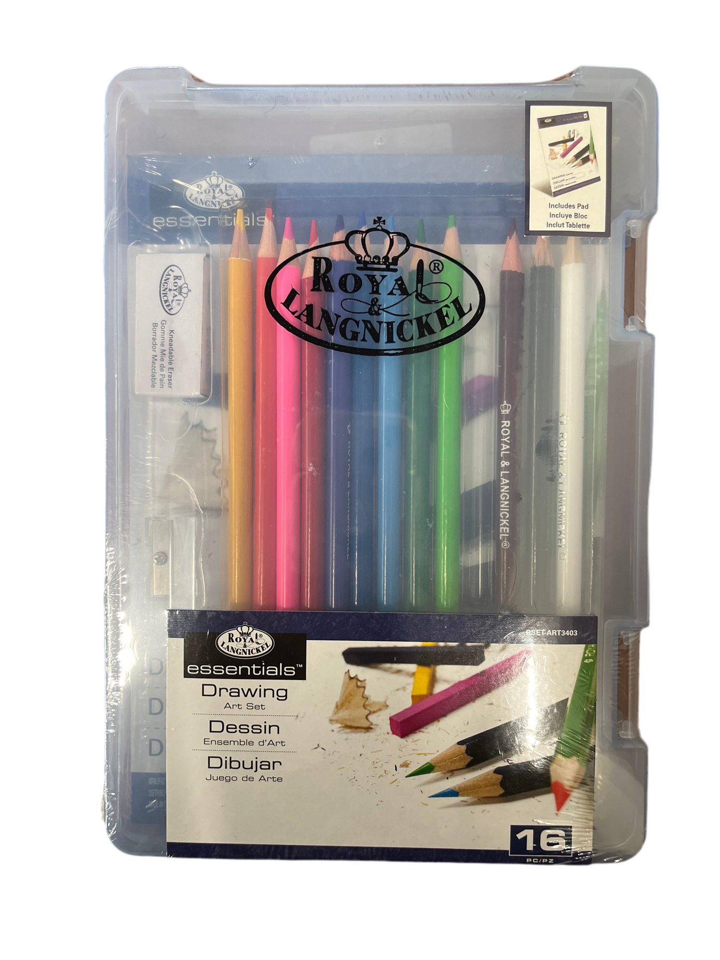 DRAWING SET ESSENTIALS 16 pc