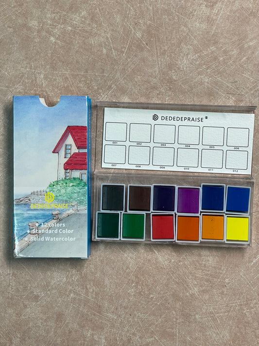 WATERCOLOR SET 12 COLORS 1 SET