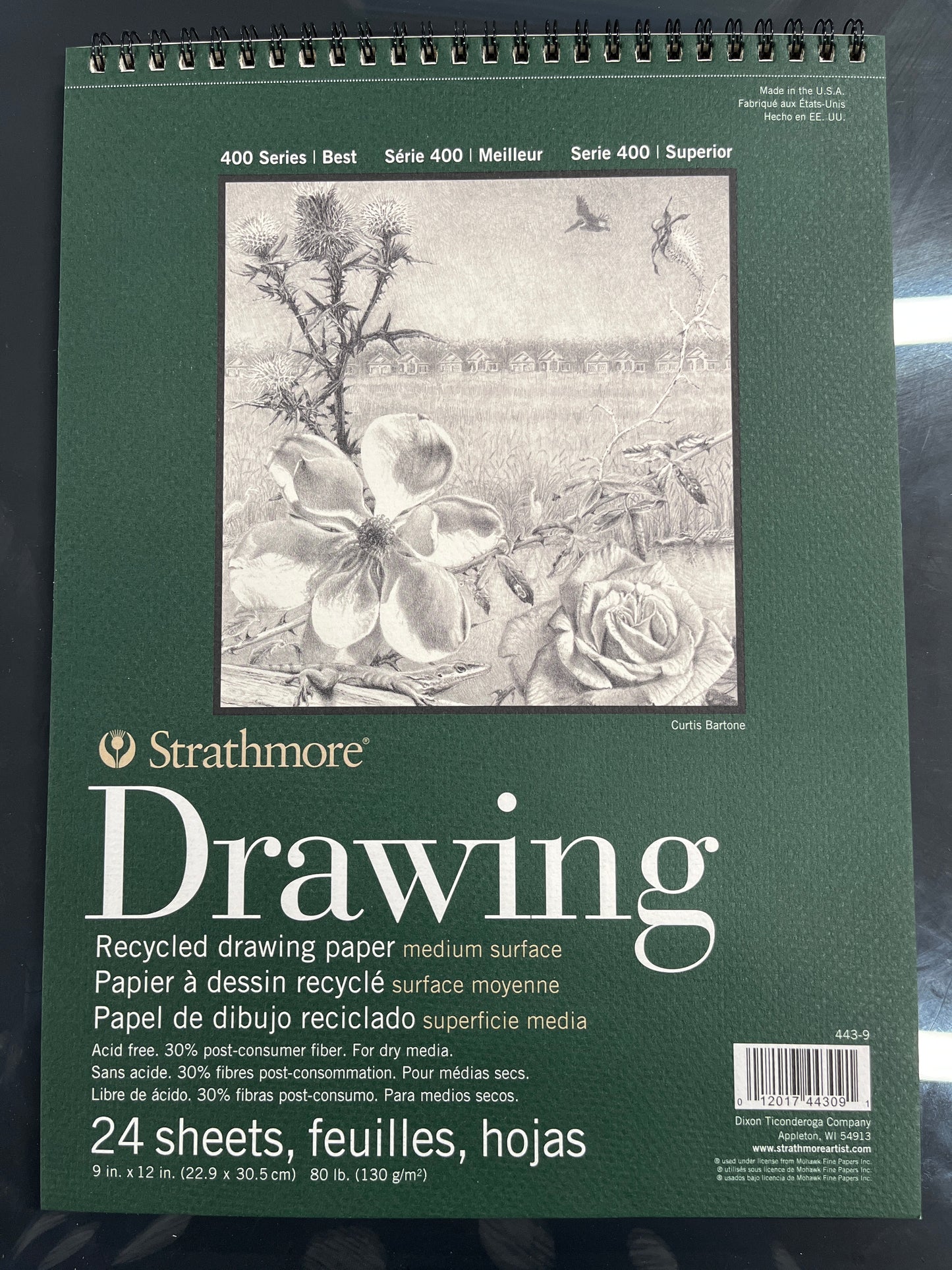 Drawing pad 9x12 24sheets Strathmore 400