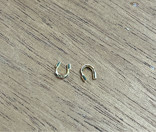 WIRE GUARD GOLD PLATE 18 KT 4.5MM 10 PCS