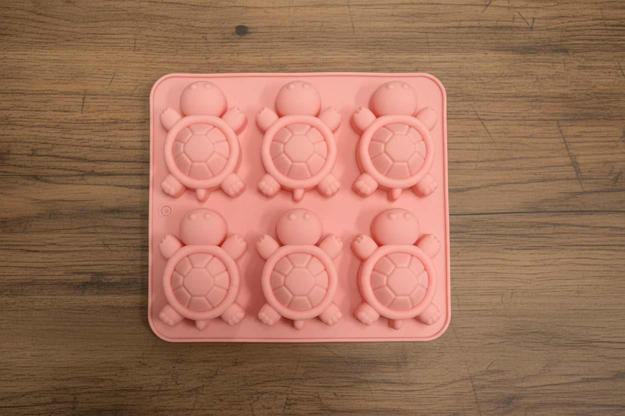 MOLD BABY TURTLE 6 HOLES (PINK)
