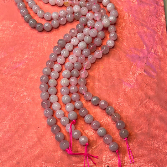 ROSE QUARTZ 8MM ROUND 1 STRAND