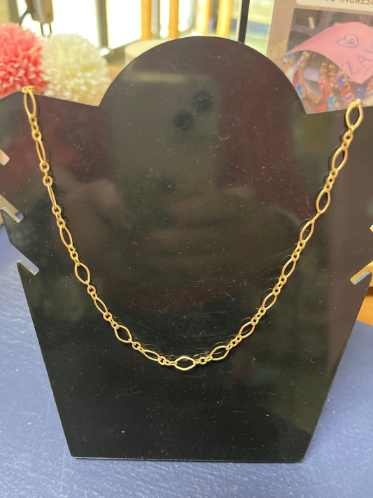 CHAIN NECKLACE MATTE GOLD 23" 1 PC