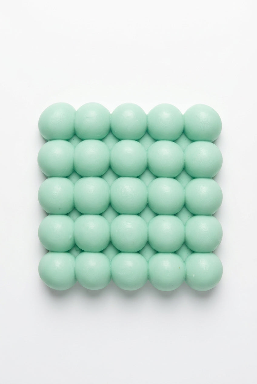 SOAP OR CANDLE MOLD HALF BALLS TEXTURE 97X10X28MM 1 PC